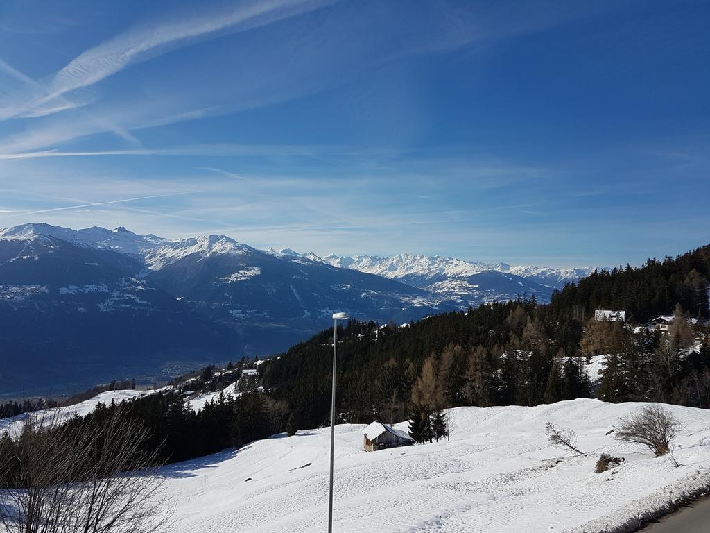 Appartement Clairiere Des Barzettes Avec Vue Magnifique Crans-Montana Dış mekan fotoğraf