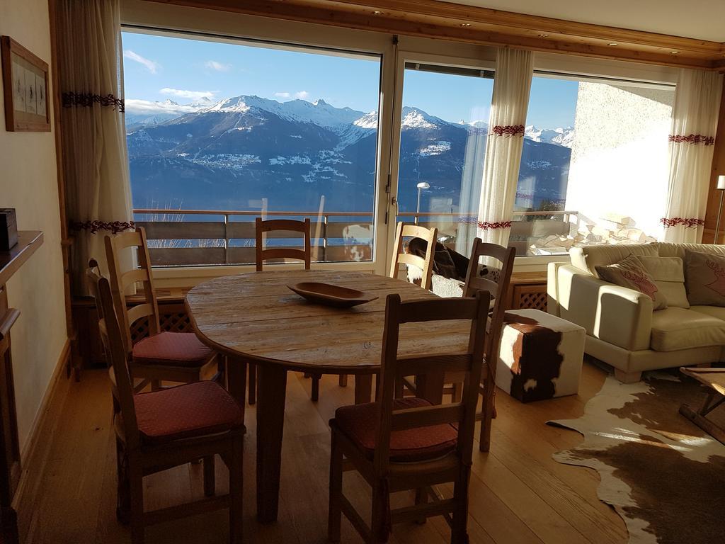 Appartement Clairiere Des Barzettes Avec Vue Magnifique Crans-Montana Dış mekan fotoğraf